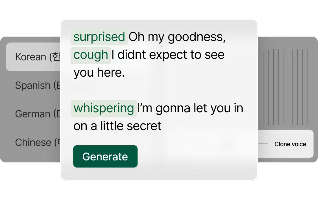 Top-rated AI voices interface